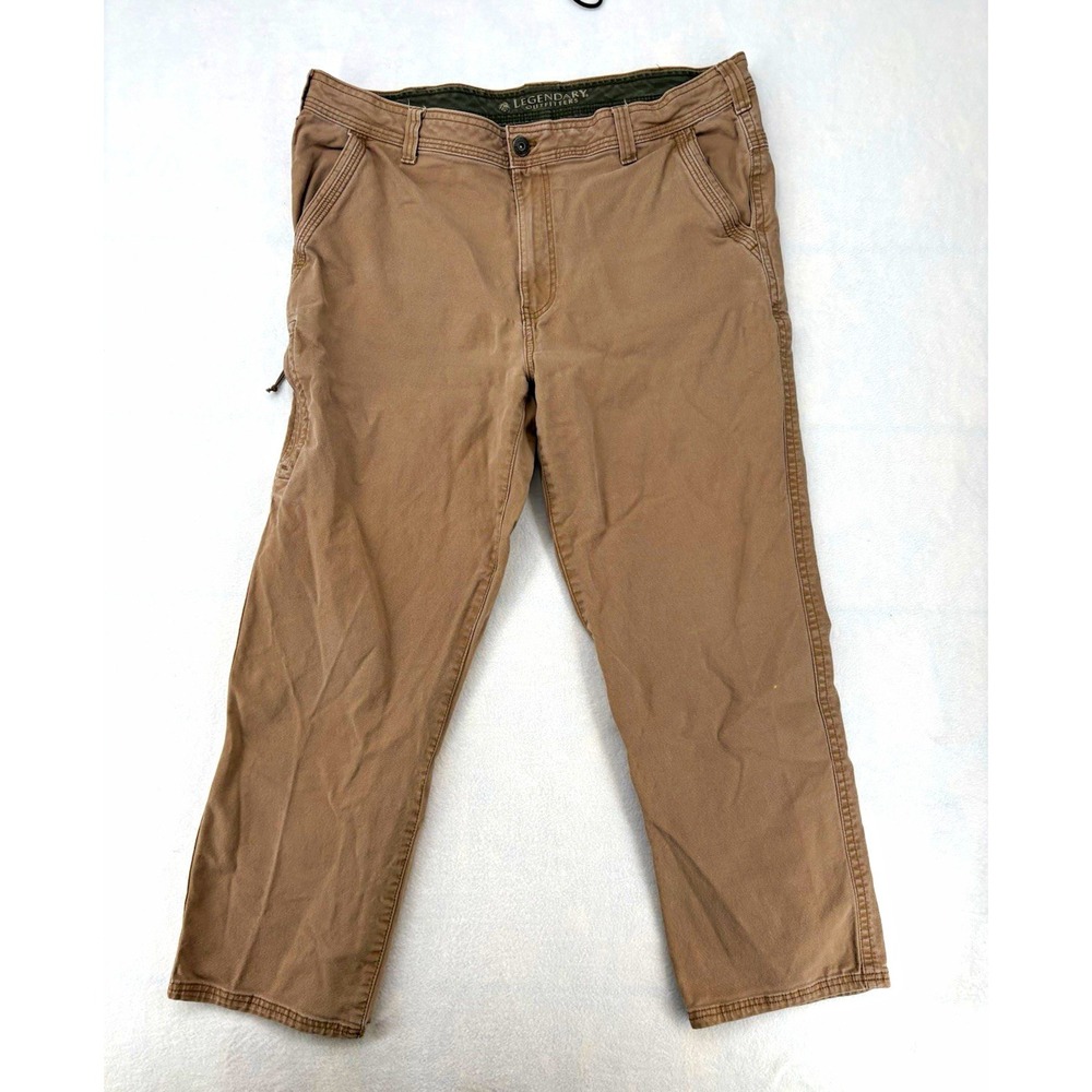 Legendary Outfitters Canvas Pants Brown Regular Fit Straight Leg Men's 40x30